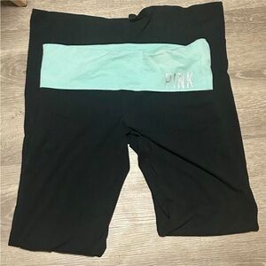 Pink fold over leggings